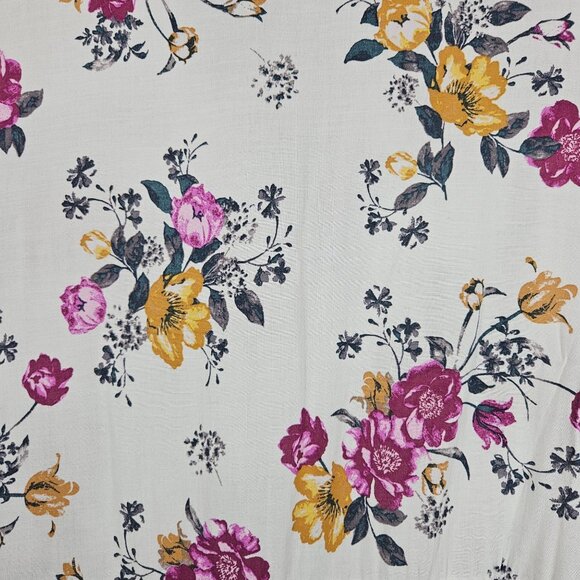 NWT Torrid peasant blouse women 14 Floral Peplum Peasant Career Office boho - Picture 3 of 12